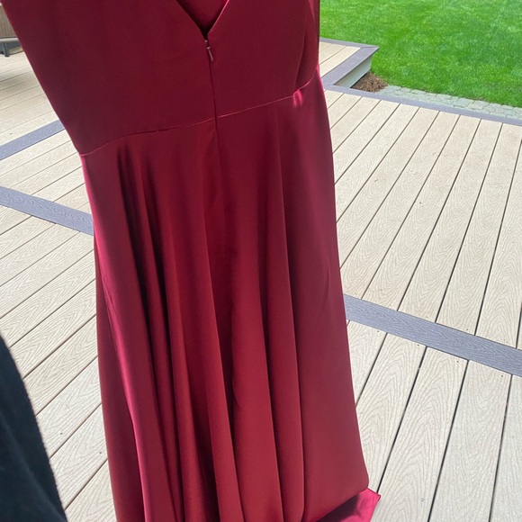 Cinderella Devine, long red dress with straps, Large NWOT - Picture 7 of 12